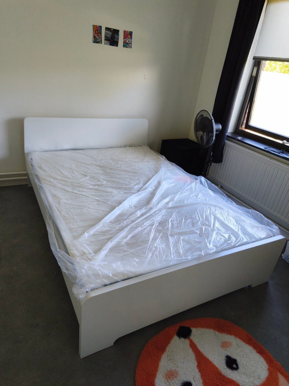 lit Ikea 140/200cm + 2 sommiers + matelas, Maison & Meubles, Enlèvement, Utilisé, Deux personnes, Ikea