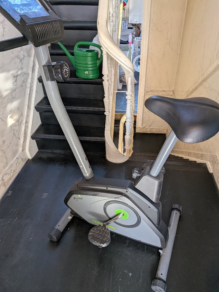 hometrainer simpel, Enlèvement, Utilisé, Métal, Vélo d'appartement