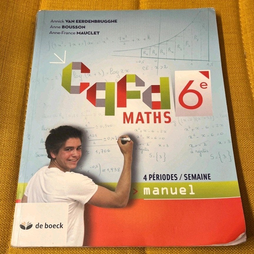 manuel de math CQFD 6eme, Livres, Enlèvement ou Envoi