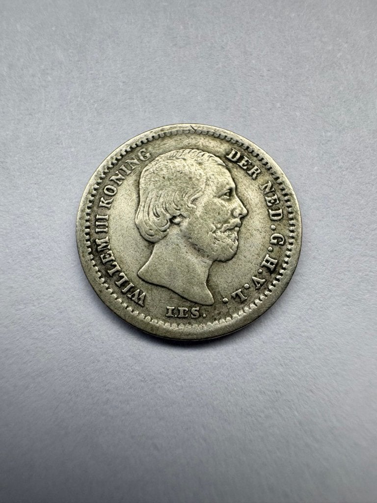 Nederland - 5 cent 1850 (Willem III, zilver), Koning Willem III, Zilver, Ophalen of Verzenden, Losse munt