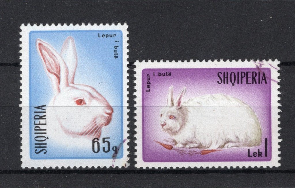 ALBANIE Yt. 1026/1027 Estampillée 1967, Envoi, Autres pays, Affranchi