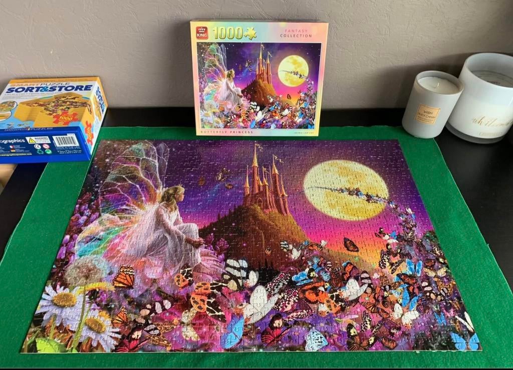 Puzzels van elk 1000 stukjes, Enlèvement, Comme neuf