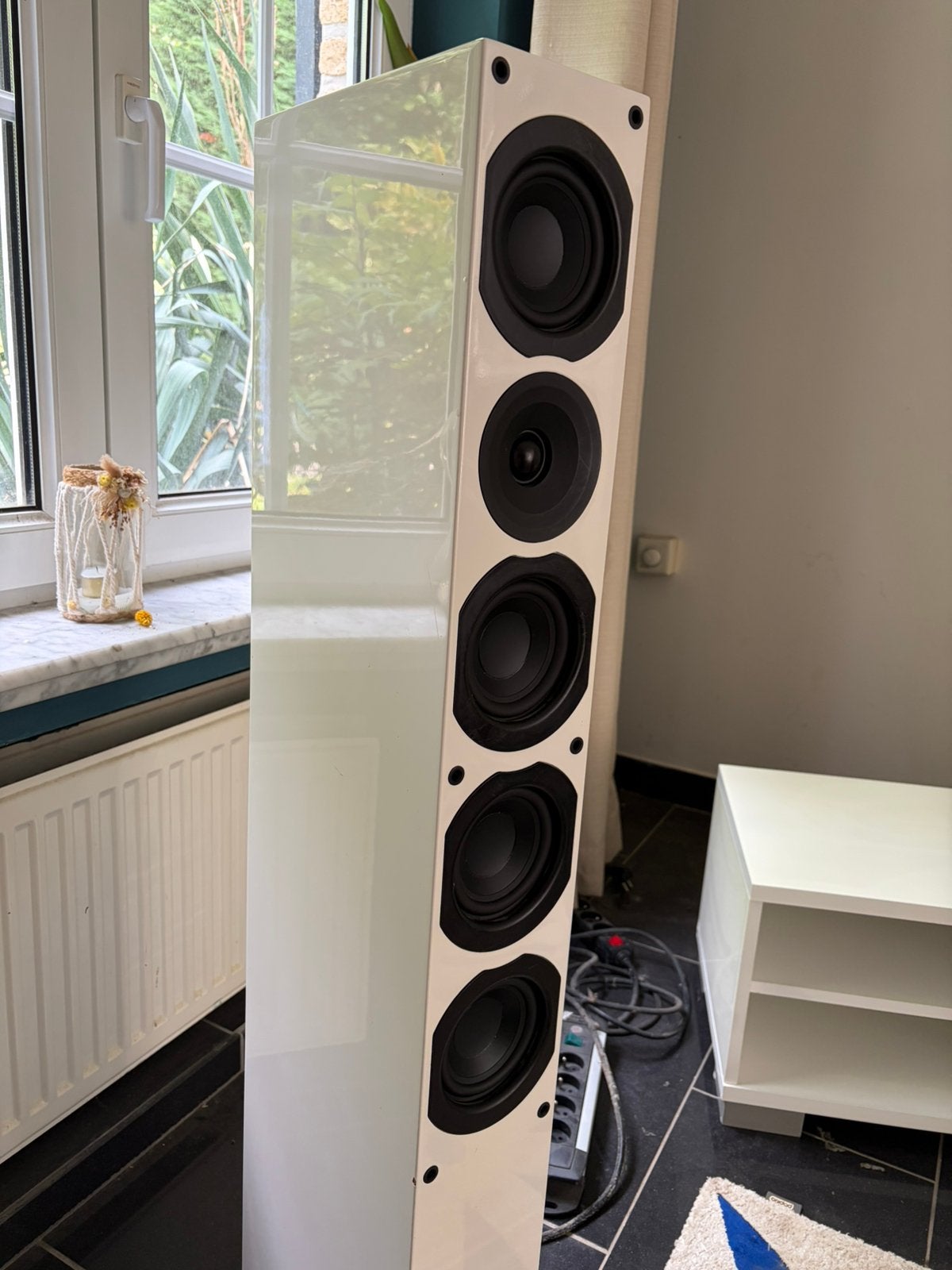 Paire d’enceintes colonnes Hi-Fi System Audio SA Saxo 50, Autres marques, Bass-reflex, Comme neuf, Enlèvement