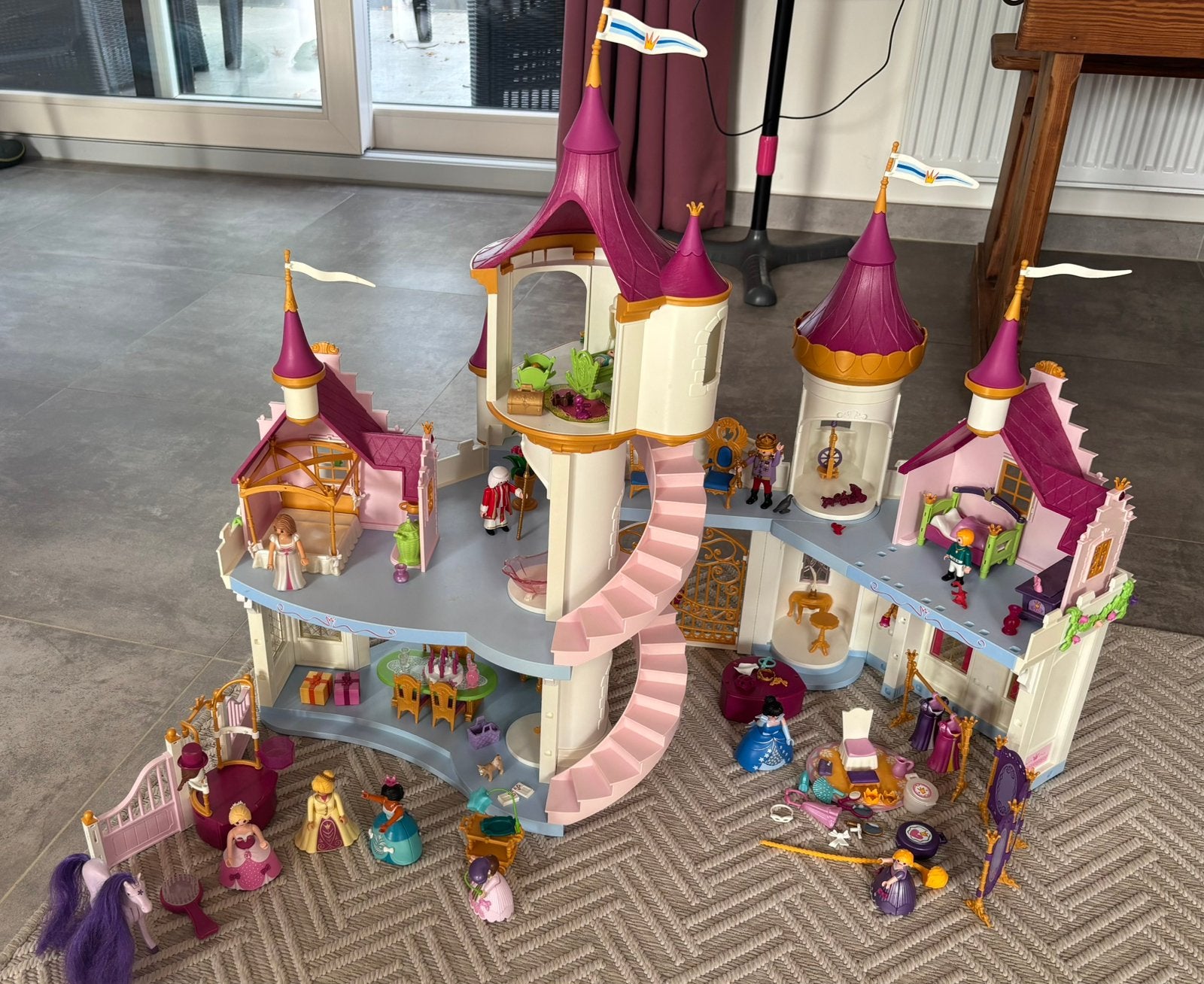 Playmobil prinsessenkasteel + sets, Ophalen, Zo goed als nieuw, Princess, Kasteel/Fort