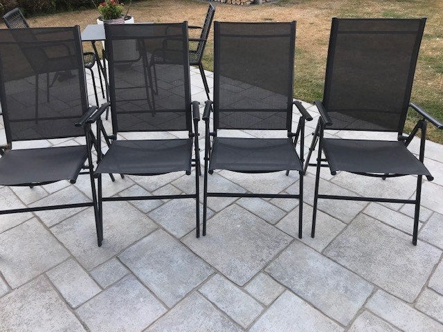 tuinstoelen, Ophalen, Zo goed als nieuw, Metaal, Inklapbaar