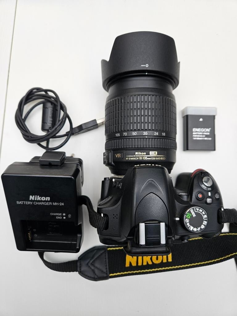 NIKON D3200+AF-S 18-105 F3.5-5.6 VR, Audio, Tv en Foto, Ophalen of Verzenden, Nikon