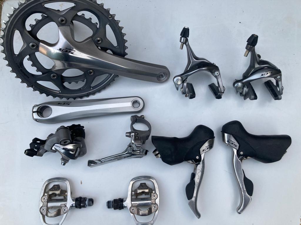 Shimano 105 racefiets groepset, Fietsen en Brommers, Ophalen of Verzenden, Zo goed als nieuw, Racefiets, Overige typen