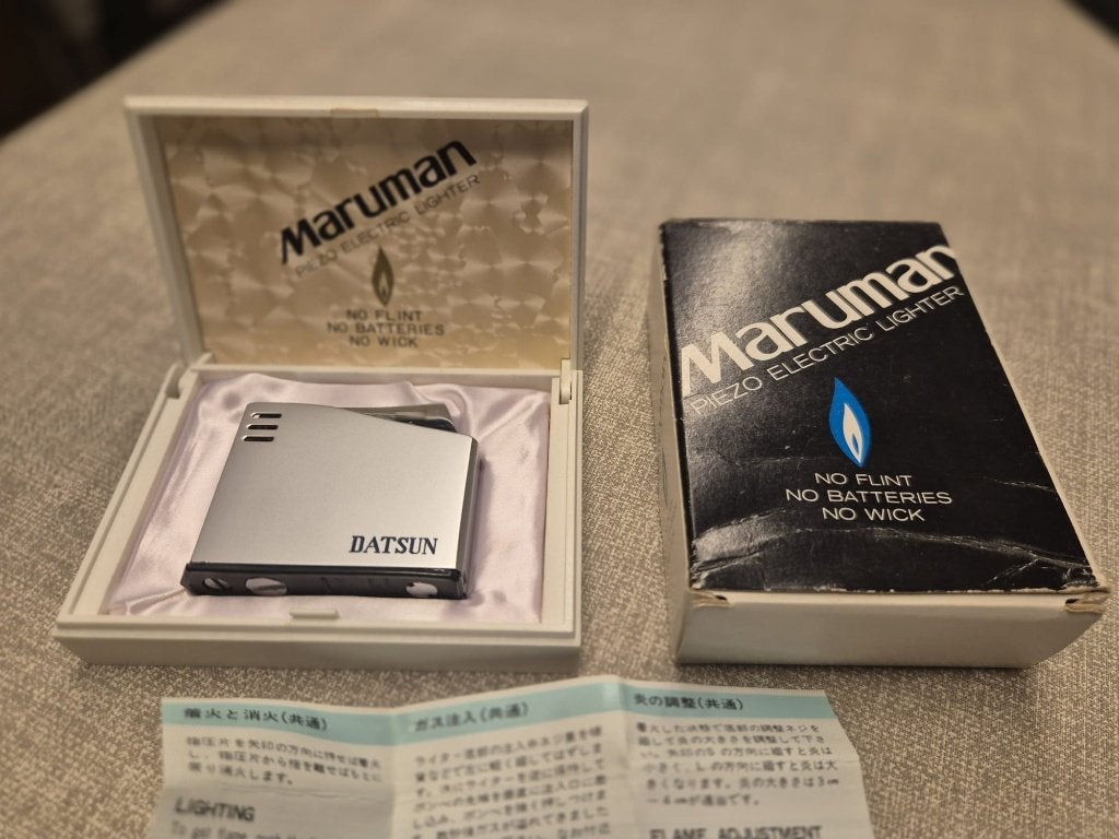 Vintage Maruman Halley DL-6 Aansteker (Datsun Merchandise), Ophalen of Verzenden, Nieuw, Aansteker