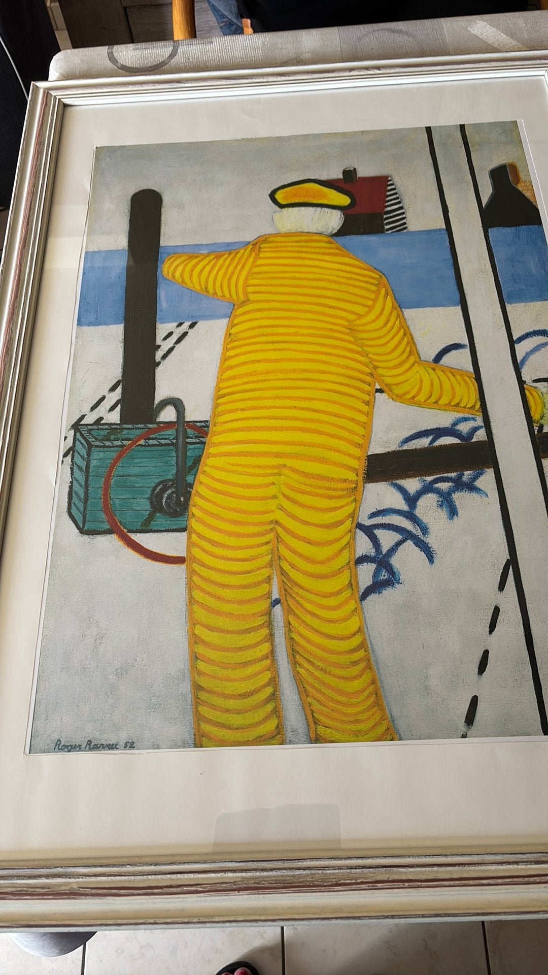 Kunst poster roger raveel, Ingelijst, Ophalen