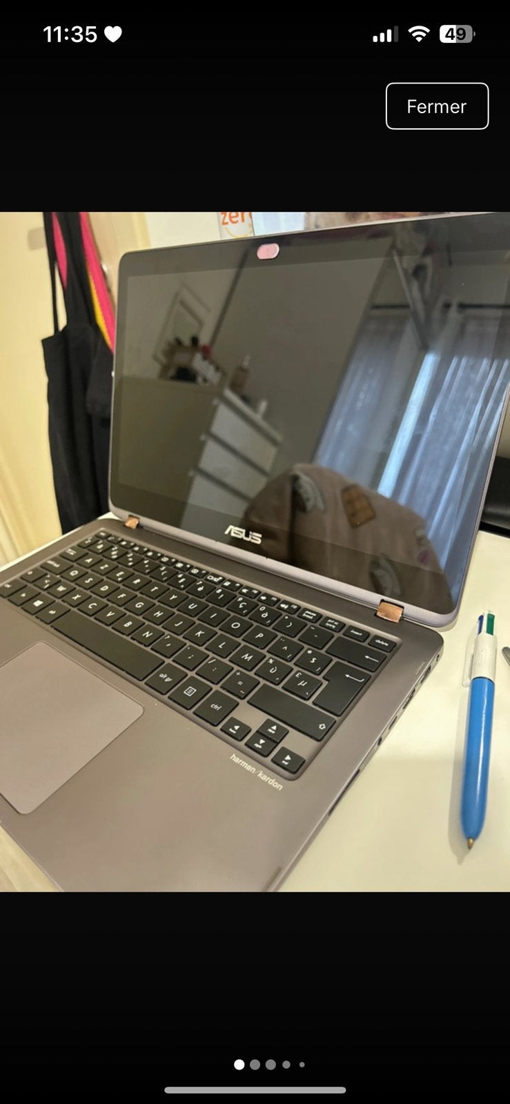 Asus zenbook flip 13, Informatique & Logiciels, Chromebooks, 64 GB, 8 GB, Enlèvement, Utilisé