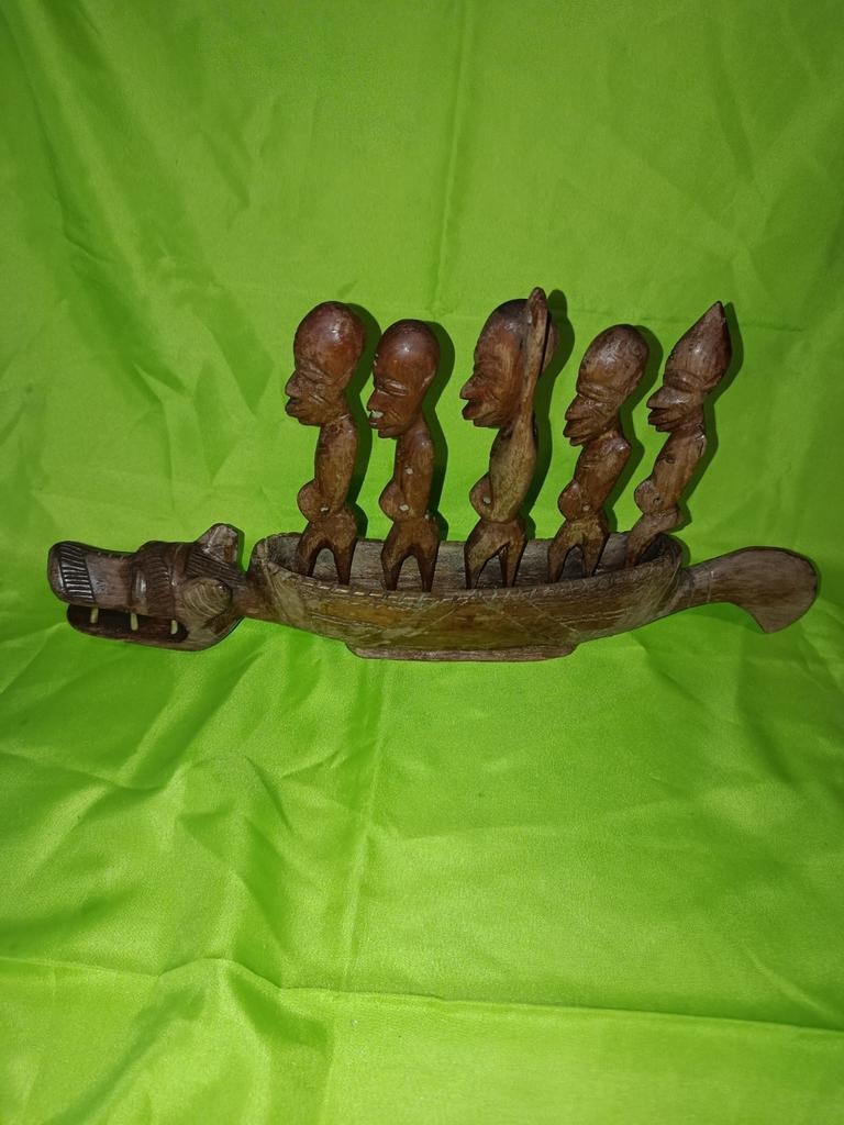 Afrikaanse tribal boot, Antiek en Kunst, Ophalen