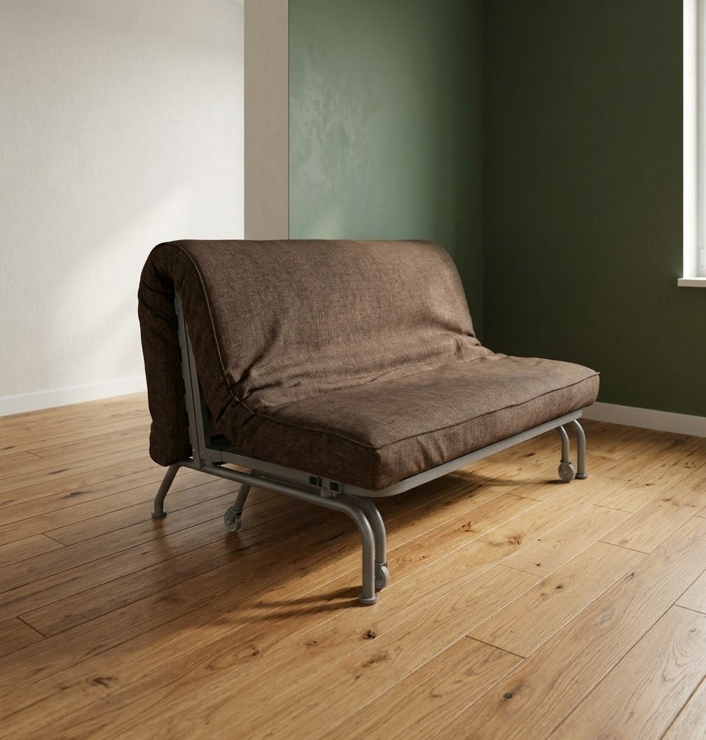 zetelbed, Gris, Queen size, 210 cm, Enlèvement