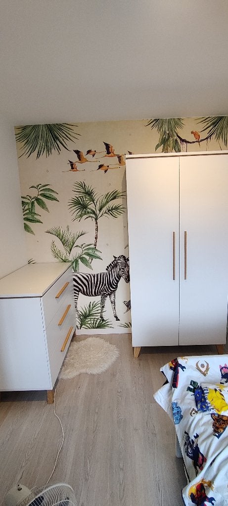 Kinderkamer: kleerkast + commode (met verzorgingstafel), Ophalen, Gebruikt, Met lade(s)