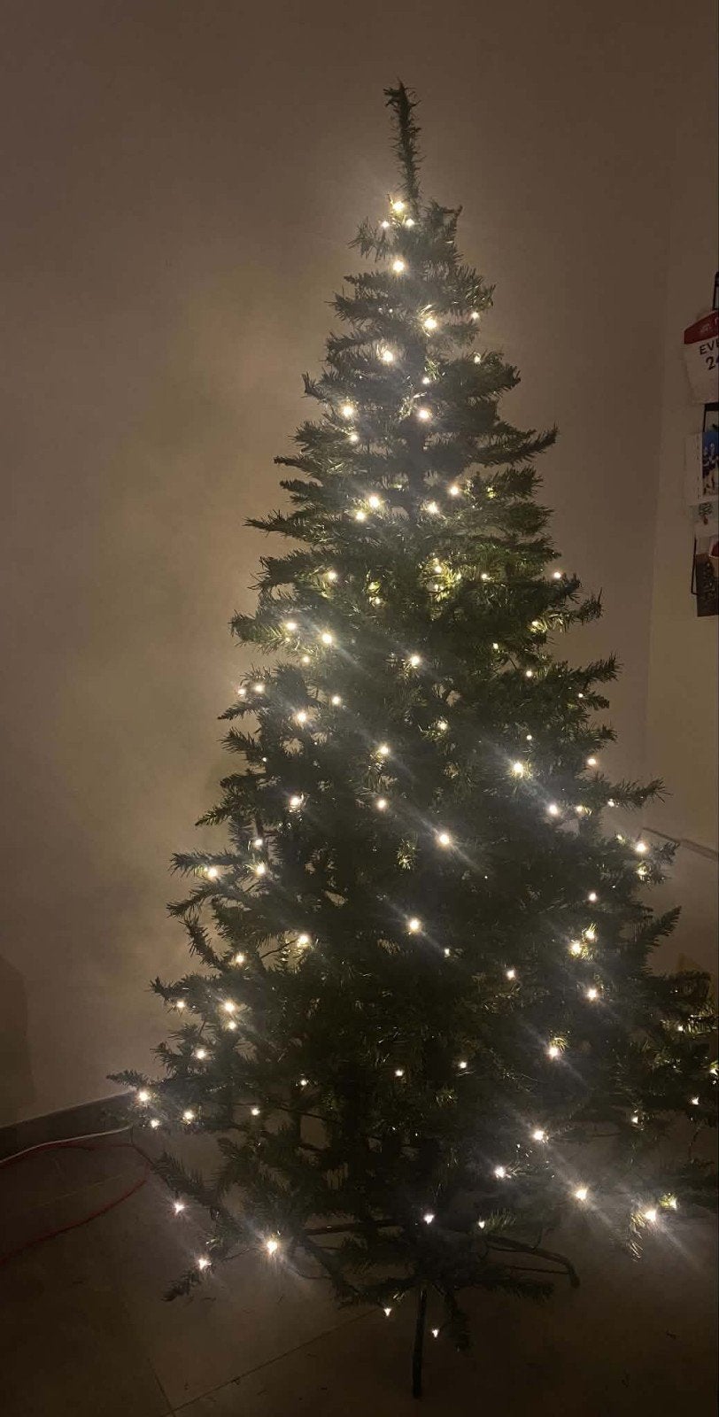kerstboom  2.10m met licht, Ophalen of Verzenden, Zo goed als nieuw