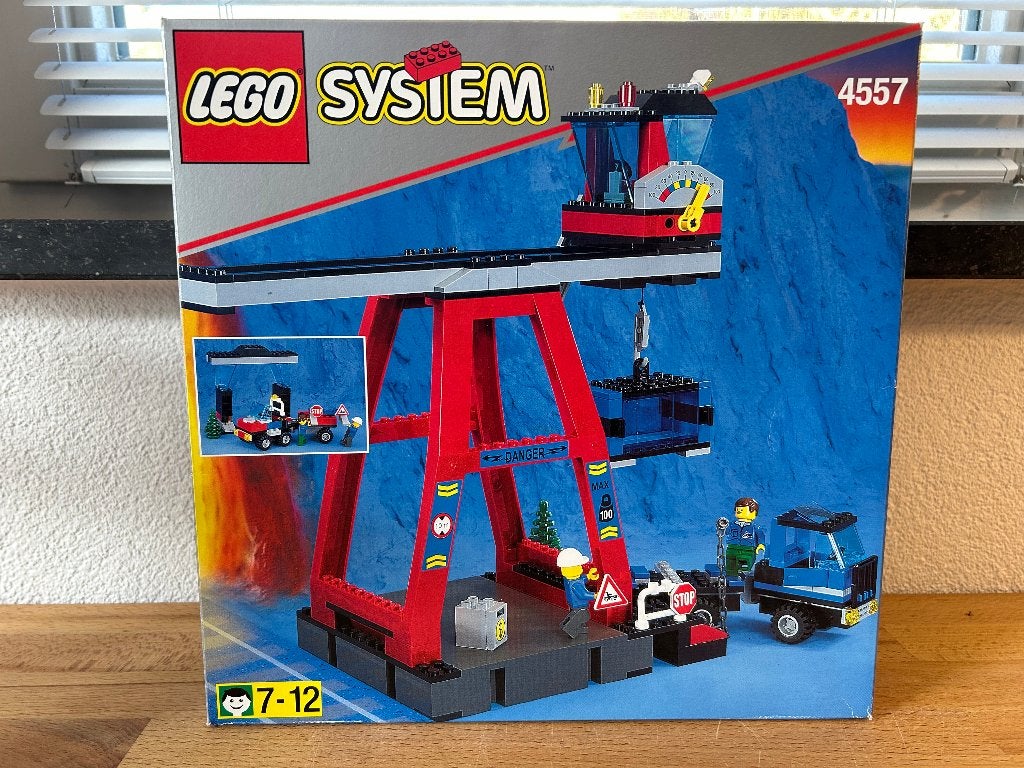 Lego City 9V Train 4557 - Freight Loading Station, Kinderen en Baby's, City, Inclusief instructies, Lego, Ophalen of Verzenden