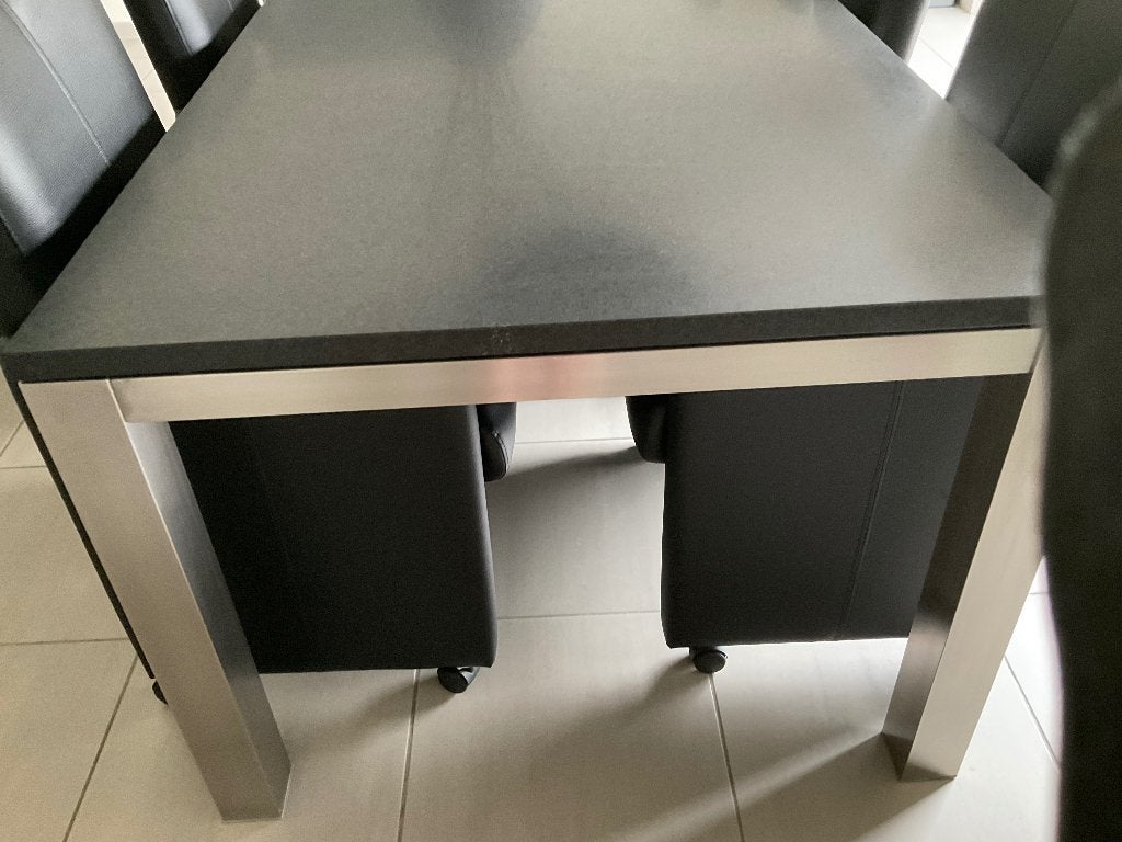 Eetkamertafel, Huis en Inrichting, Ophalen, 100 tot 150 cm, 200 cm of meer, Zo goed als nieuw