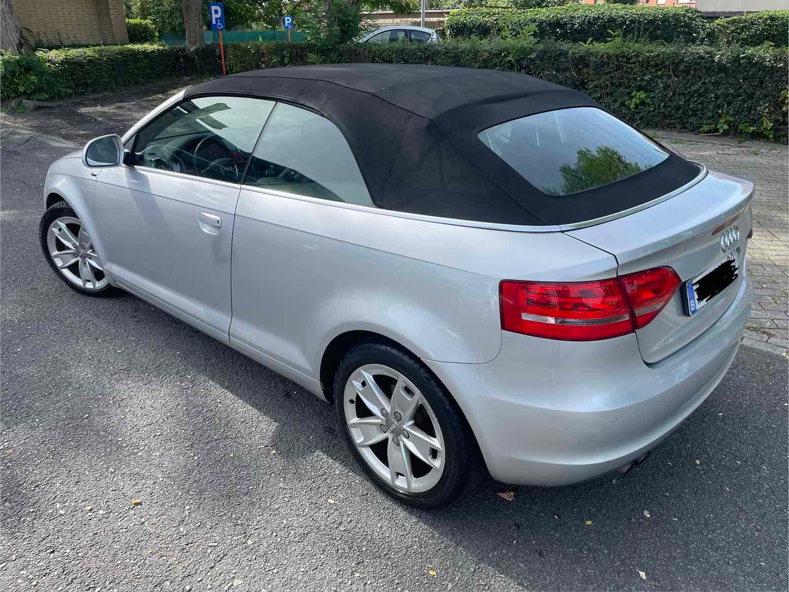 Audi A3 Cabriolet S-Line Sport 2.0 TDI Automatic, Autos, Argent ou Gris, Achat, Cabriolet, Noir