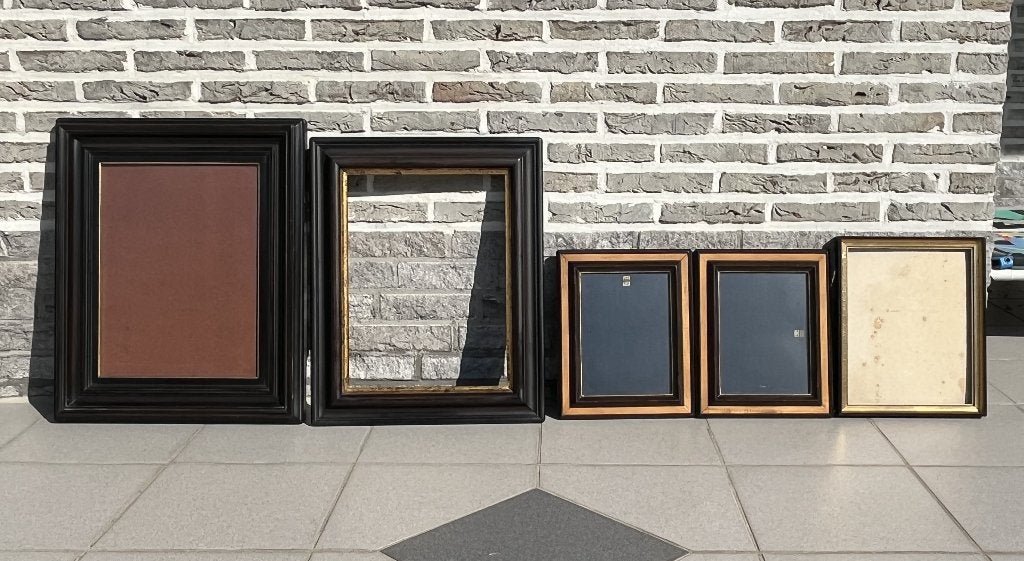 lot kaders, Huis en Inrichting, Ophalen, Bruin, Gebruikt, Fotolijst