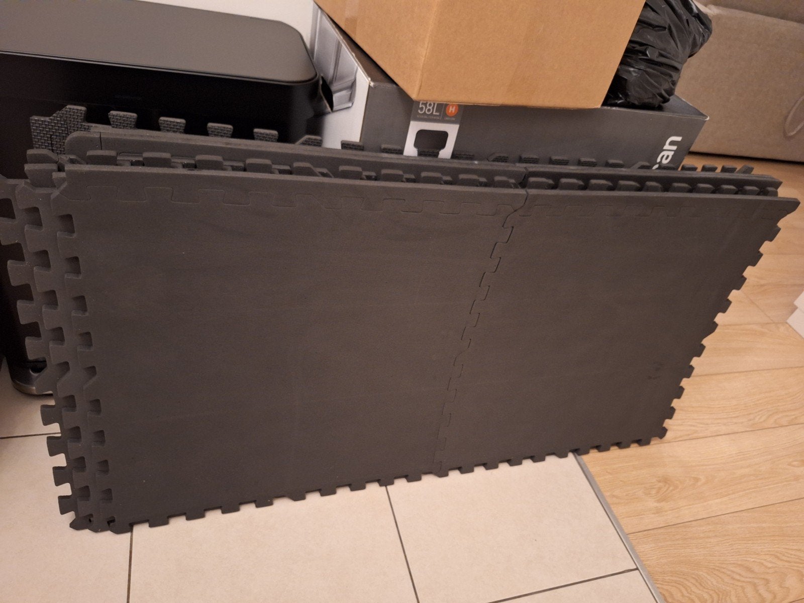 9x 60x60cm fitness vloermat, puzzelmat, geluidsdempend, foam, Sport en Fitness, Ophalen, Zo goed als nieuw