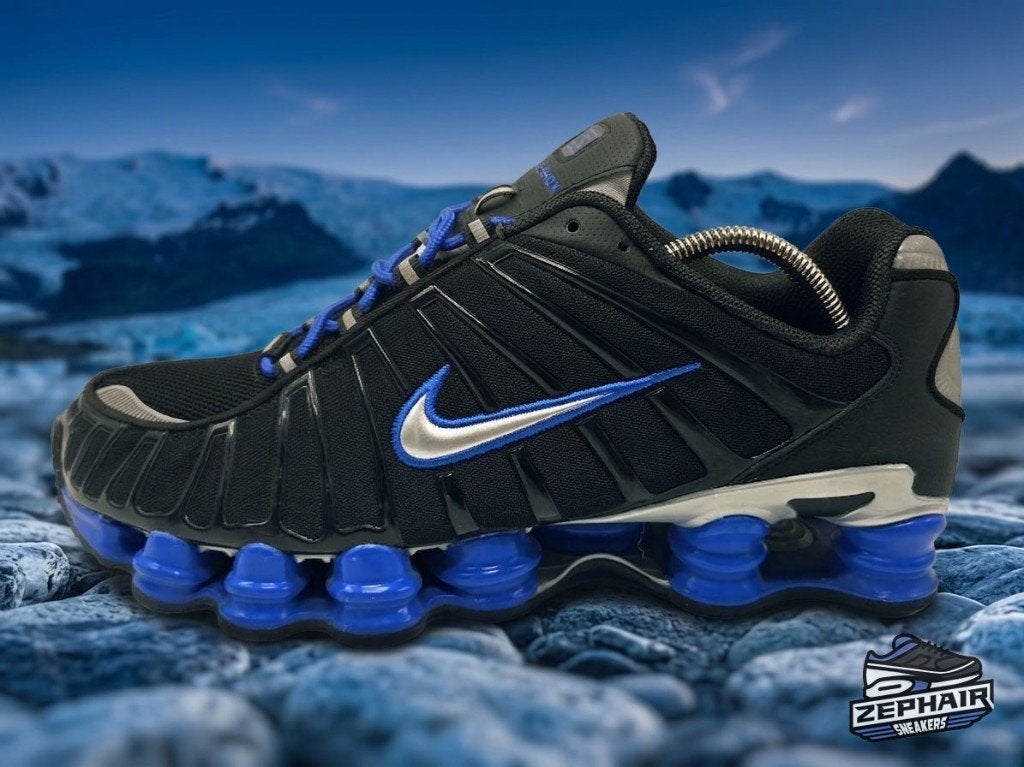 Nike Air Max Shox TL 'Black/Racer Blue' EU46 2024, Verzenden, Zwart, Nike, Sneakers
