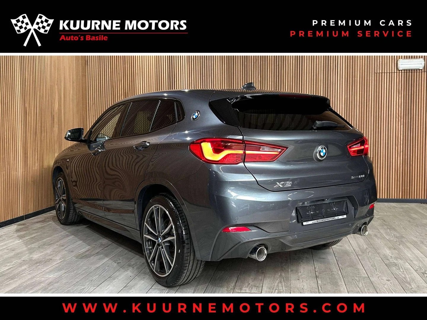 BMW X2 sDrive20iA M Pack Alu19"/Led/Leder/Gps/Cam/Pdc/VerwZe, Cuir, Argent ou Gris, Entreprise, Noir
