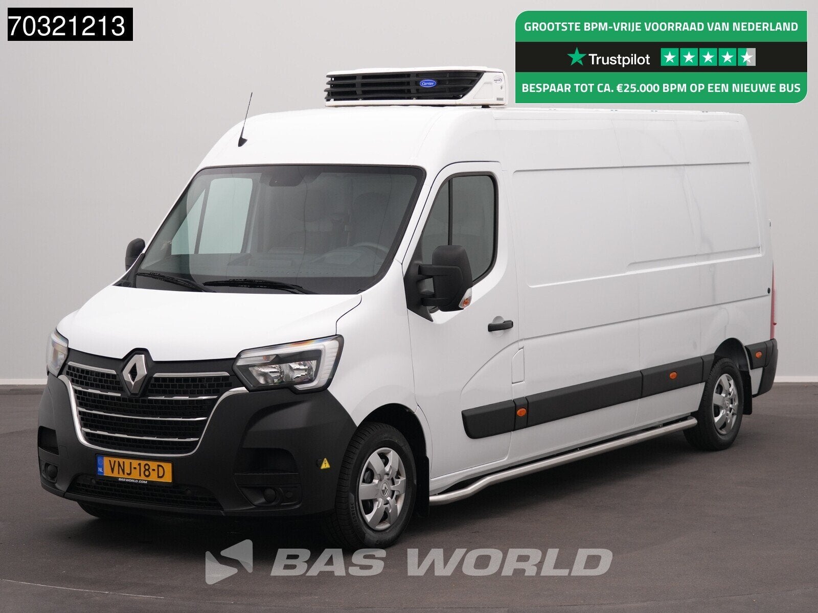 Renault Master 135PK Koelwagen L3H2 Carrier Xarios 350 LED A, Auto's, 135 pk, Stof, Gebruikt, Euro 6