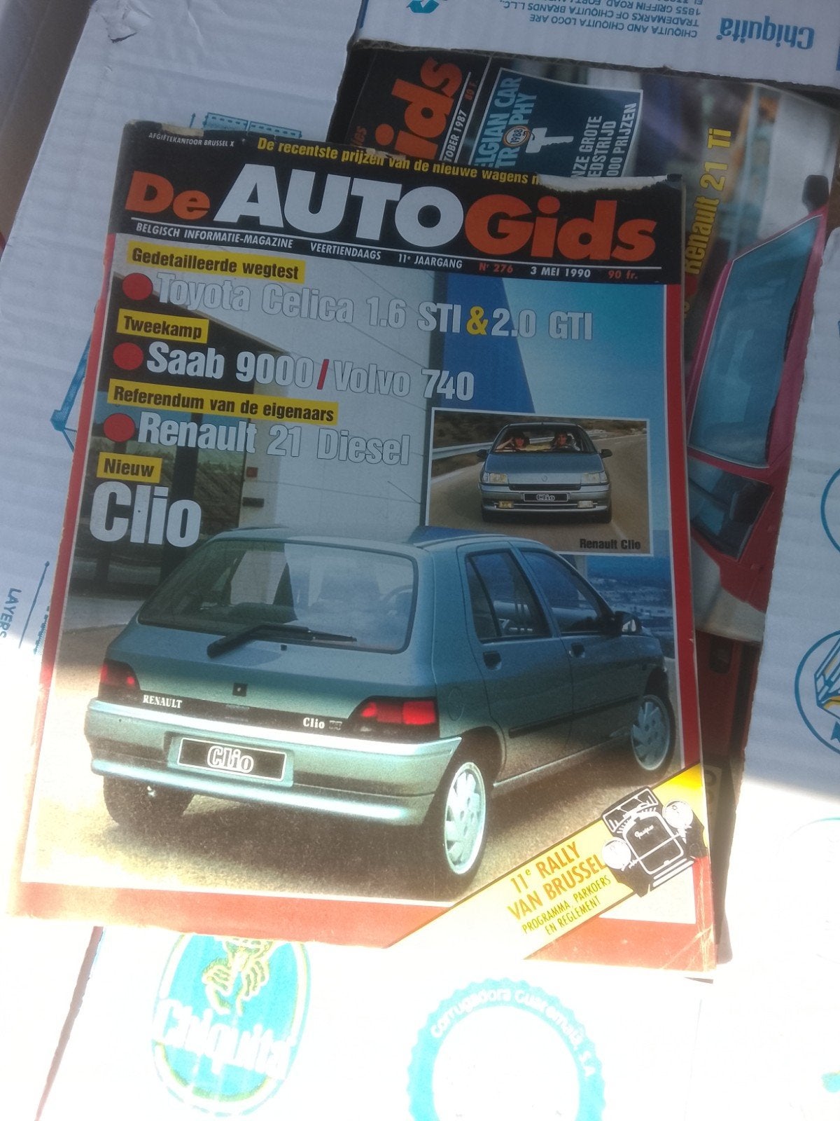 Tijdschriften auto gids 4 volle dozen jaren 80 en 90, Enlèvement
