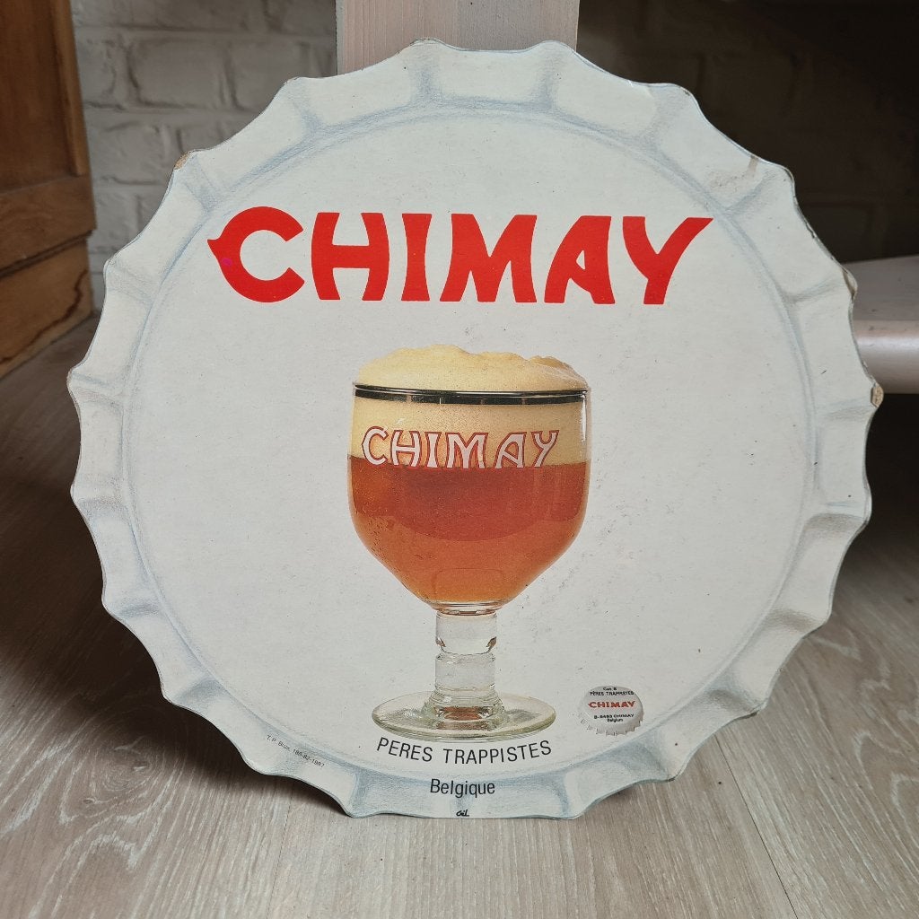 Reclamebord Chimay 1987, Ophalen of Verzenden, Reclamebord