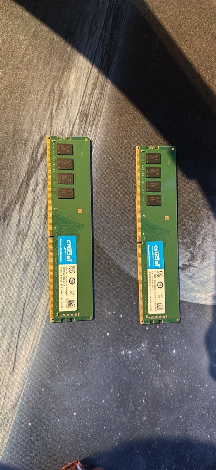 32 gb ddr4 crucial 3200mhz, Computers en Software, Ophalen, Zo goed als nieuw, DDR4, 32 GB