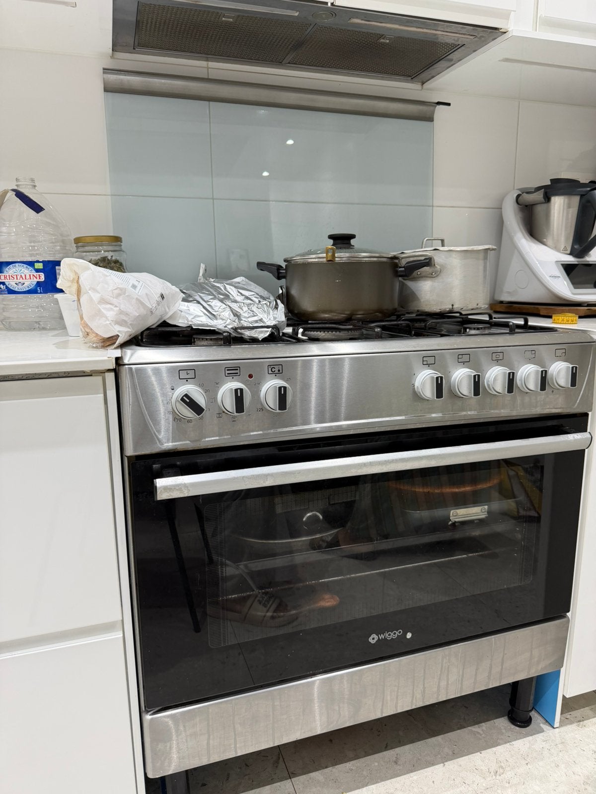 5 pit oven WIGGO 90cm breedte te koop, Elektronische apparatuur, Fornuizen, Gebruikt, 60 cm of meer, Ophalen of Verzenden, Hete lucht