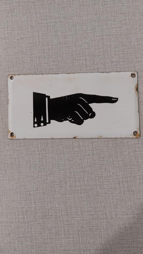 Plaque émaillée 20 cm x 10 cm, Enlèvement