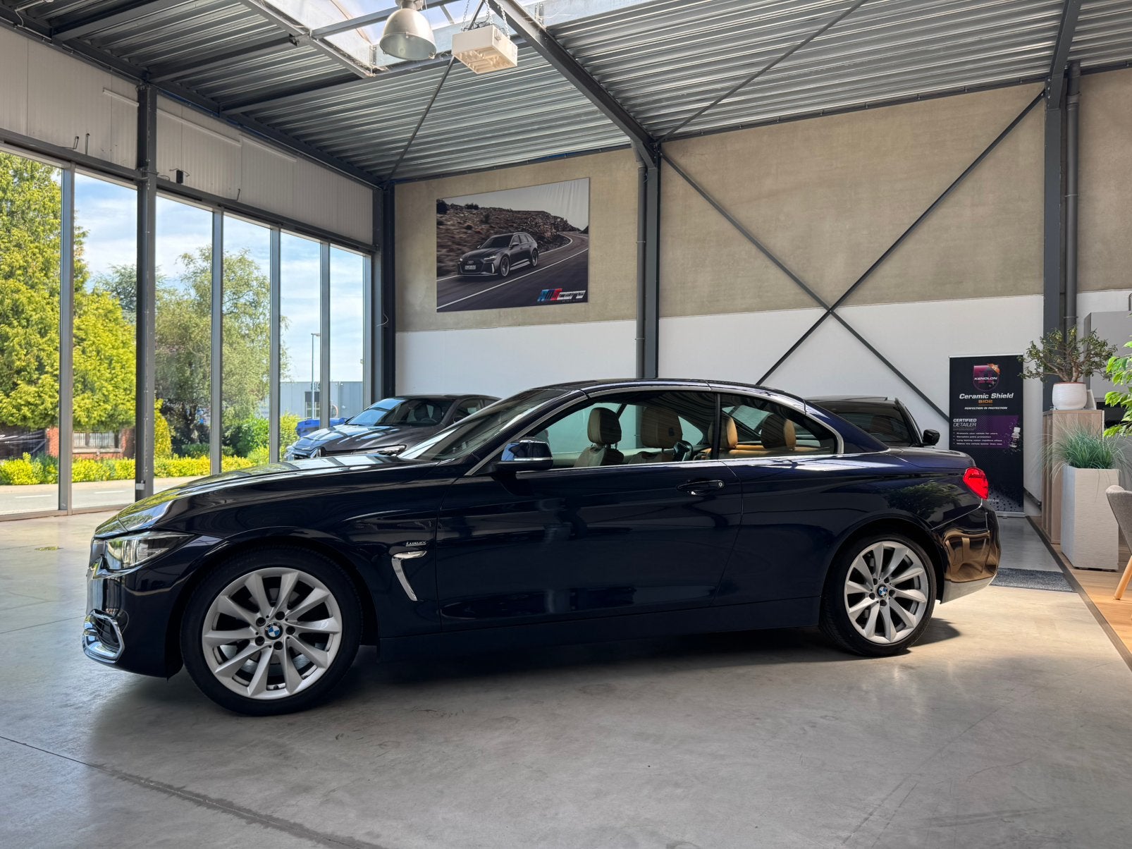 BMW 420iA Cabrio Luxury Line | 02/2018 | 85.000 km, Auto's, BMW, Achterwielaandrijving, 4 cilinders, Cabriolet, Blauw