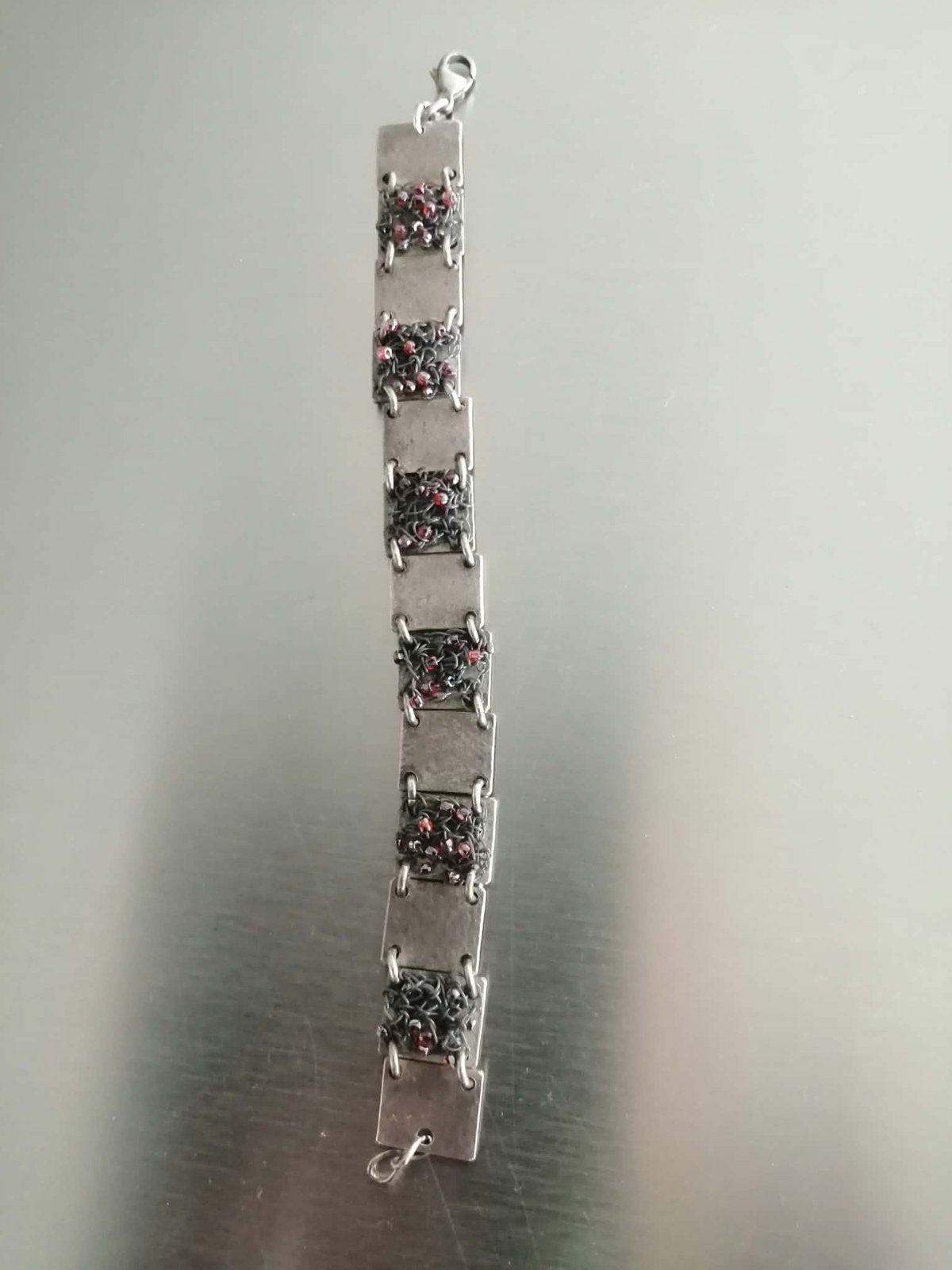 Nadine Wijnants zilveren armband 925, designer juweel, Ophalen of Verzenden, Zo goed als nieuw, Zilver, Zilver