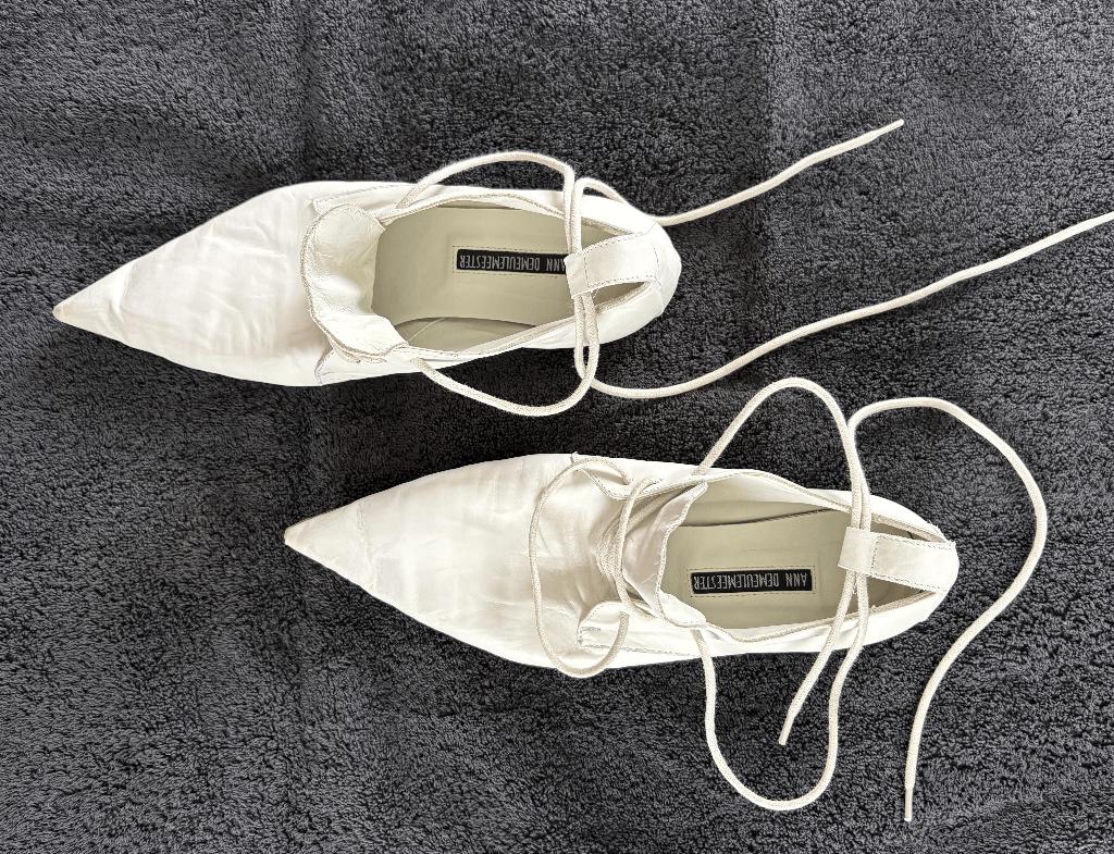 Lederen schoenen Ann Demeulemeester maat 38, Wit, Ophalen of Verzenden, Zo goed als nieuw, ANN DEMEULEMEESTER