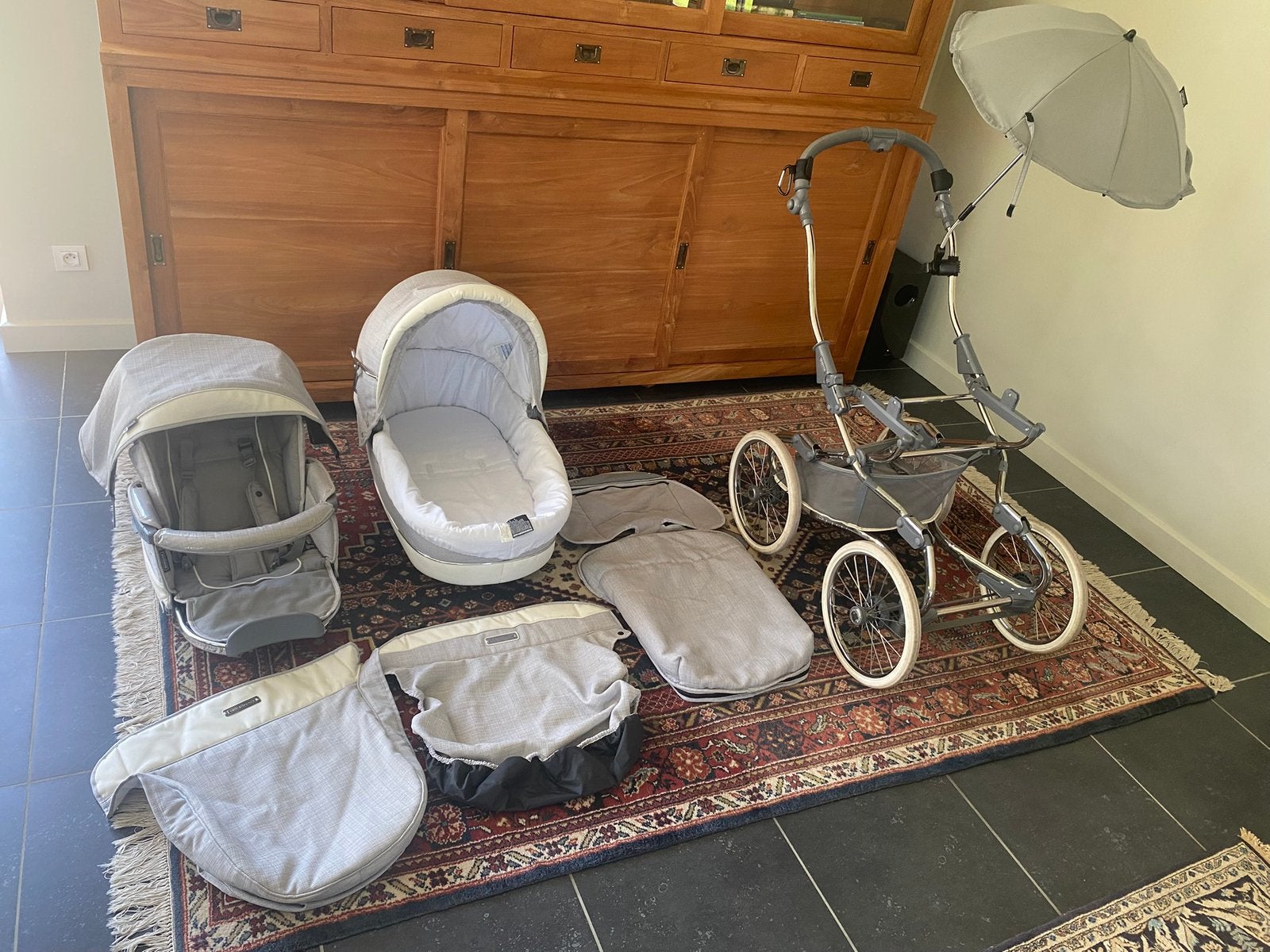 Bebecar Stylo comby kinderwagen + Maxi Cosi, Kinderen en Baby's, Duowagen, Zo goed als nieuw, Ophalen, Kinderwagen