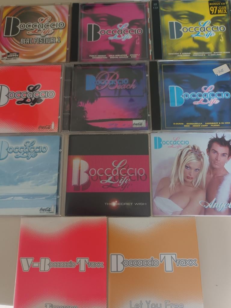 Lot boccaccio 7 albums en 4 cd singels, Enlèvement ou Envoi