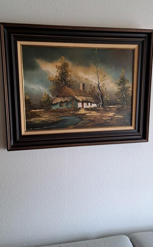 Mooi schilderij van N Verheyden., Antiek en Kunst, Ophalen
