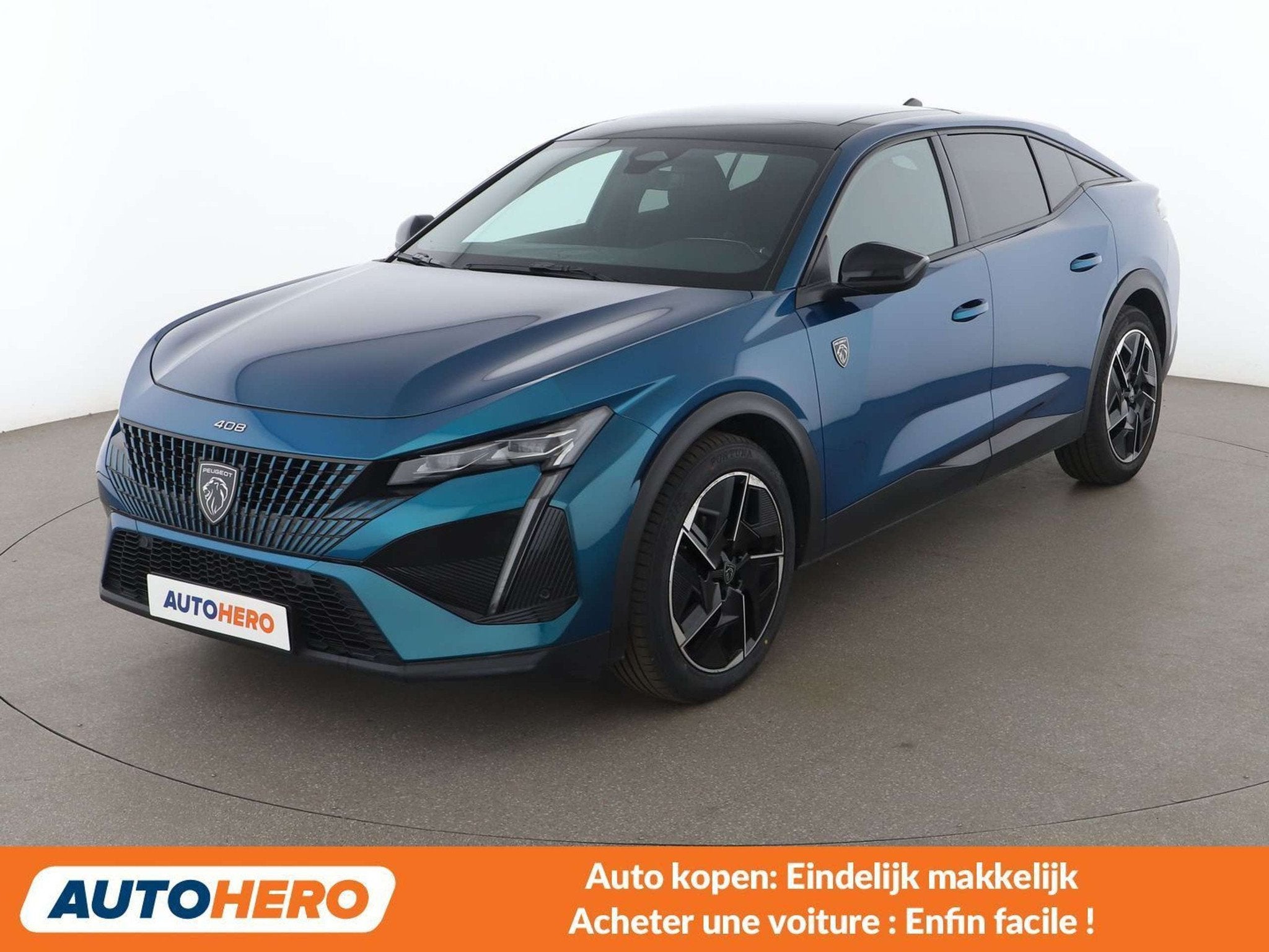Peugeot 408 1.2 PureTech GT (bj 2023, automaat), Auto's, Gebruikt, 1199 cc, Blauw, Overige brandstoffen