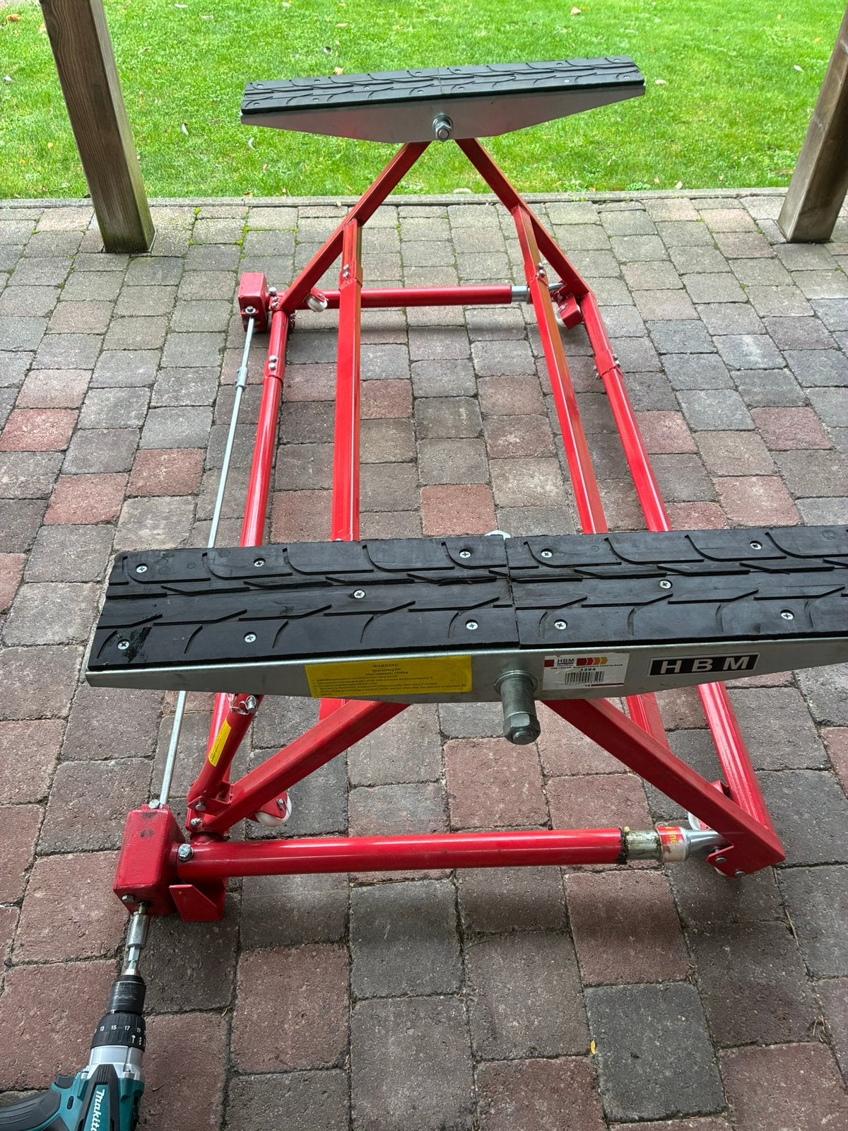 Mobiele autolift (poetsbrug) tot 1500kg, Auto diversen, Ophalen, Zo goed als nieuw