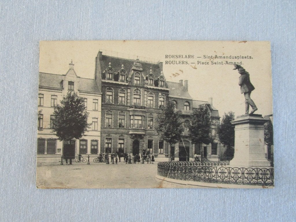(GERESERVEERD) postkaart Roeselare/Roulers, Verzamelen, Ophalen, 1920 tot 1940, Gelopen, West-Vlaanderen