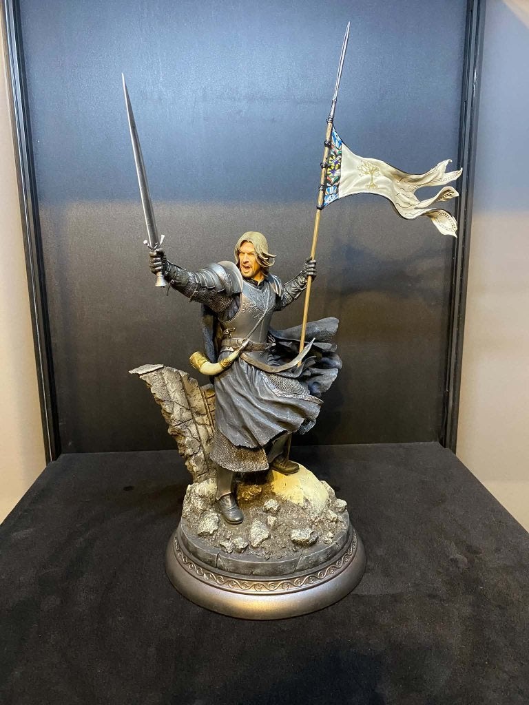 Sideshow lord of the rings Boromir statue maquette regular, Collections, Enlèvement ou Envoi, Utilisé