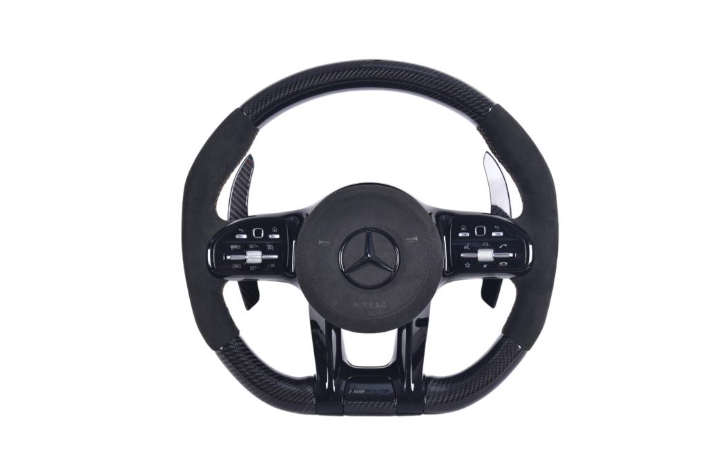 Mercedes Alcantara & carbon sportstuur / stuurwiel 2014-2022, Auto-onderdelen, Niet ingevuld, Mercedes-Benz, Niet ingevuld, Nieuw