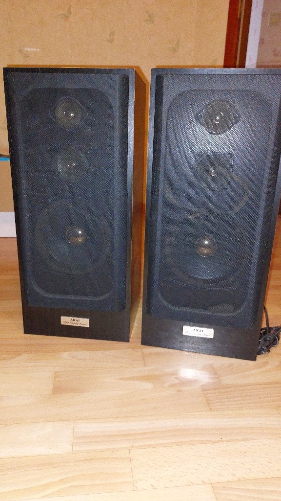 Paire d'enceintes AKAI  SR-H500, TV, Hi-fi & Vidéo, Tourne-disques, Enlèvement, Utilisé, Akai