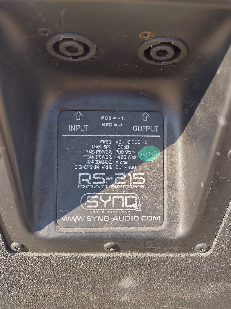 Synq rs15 luidspreker, Autres marques, Enlèvement ou Envoi, Kit d'enceintes, Utilisé