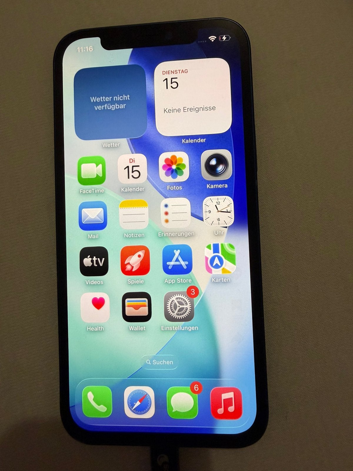 iPhone 12 128GB Blauw, Telecommunicatie, Ophalen, Gebruikt, Blauw