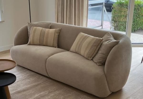 Te koop 3 zitsbank, 200 à 250 cm, Enlèvement, Tissus, Neuf
