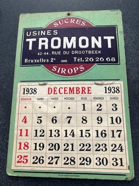 kalender suikerleverancier Westmalle trappist, Verzamelen, Ophalen of Verzenden, Gebruikt, Reclamebord