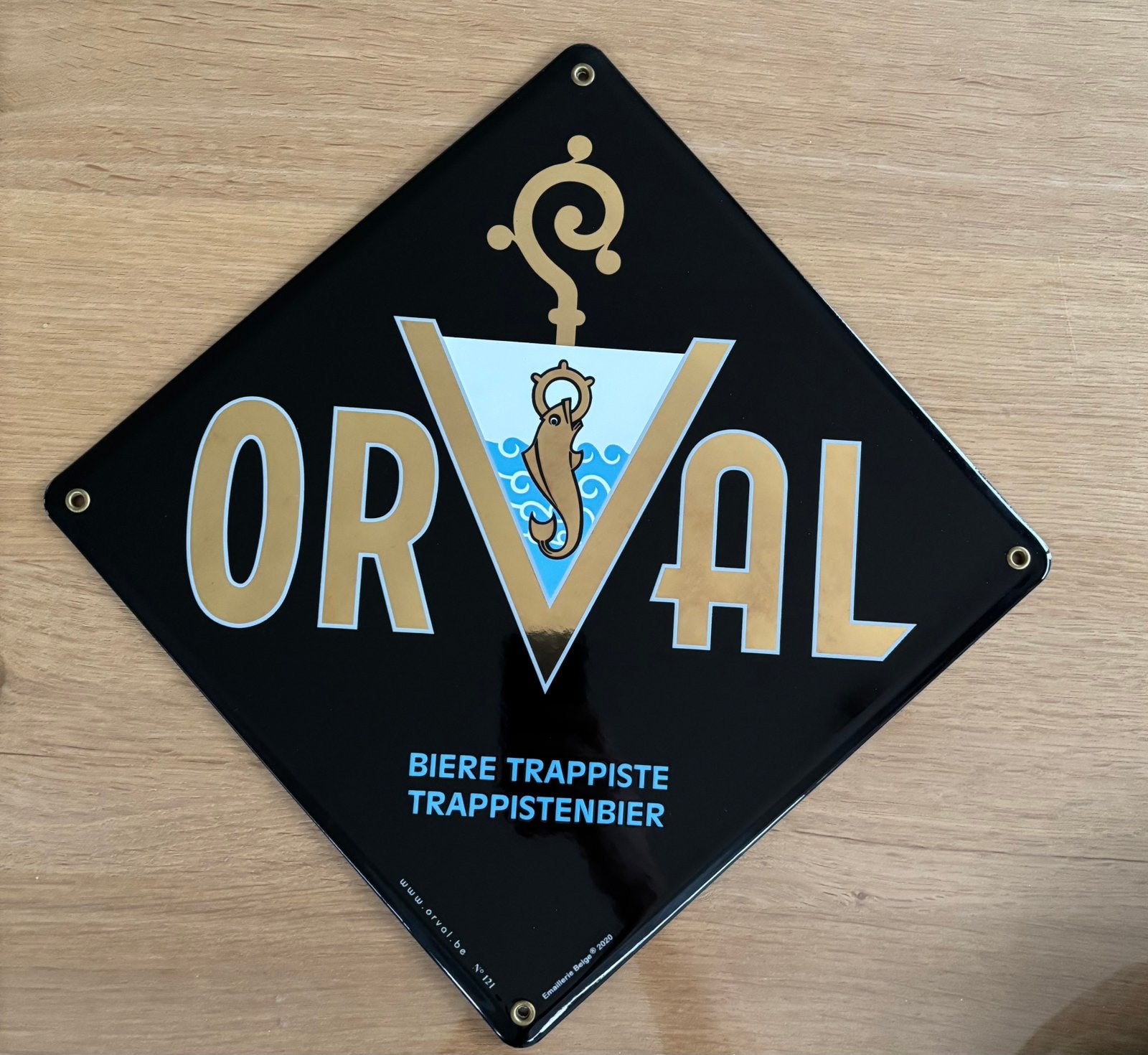 Orval emaillebord, Verzamelen, Ophalen of Verzenden