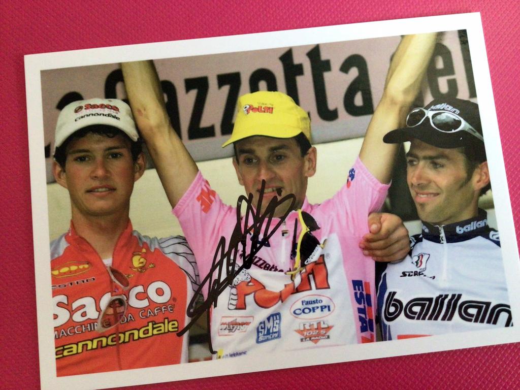 wielerkaart  1999 giro team polti ivan gotti signe, Verzenden, Zo goed als nieuw