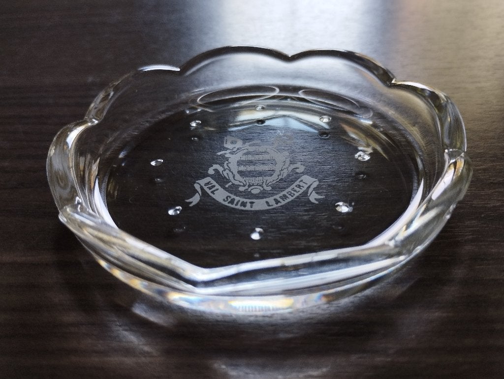 12 sous-verres en cristal Val Saint Lambert, Enlèvement ou Envoi